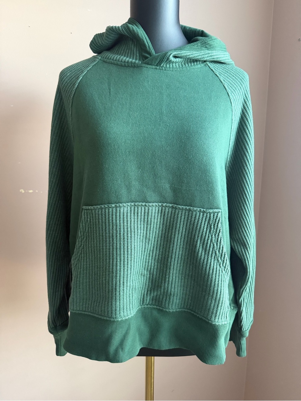 aerie essential Waffle-Knit Hoodie *also selling matching pants